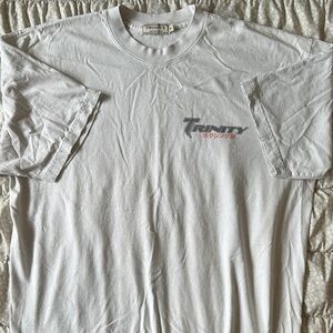 Trinity White and Gray Men's Short Sleeve Tee